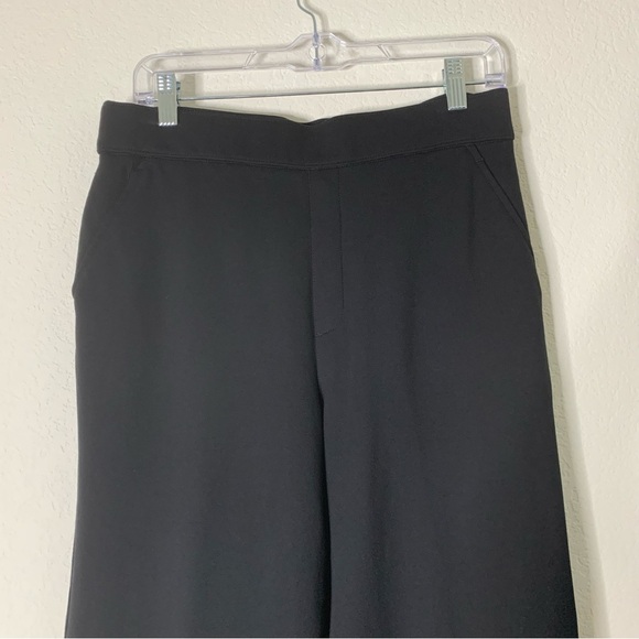 Spanx womens black Ponte wide leg pants L - Picture 3 of 8